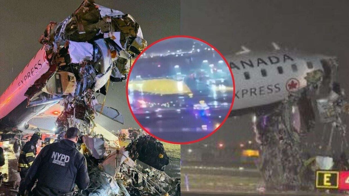 Air Canada Plane Collides with Fire Truck at New York Airport