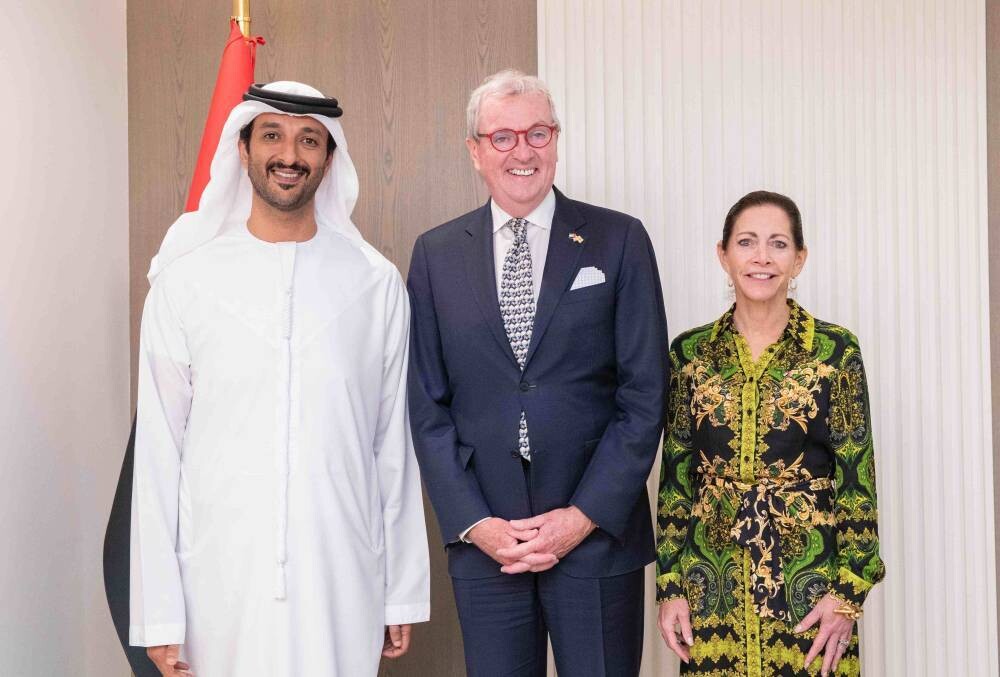 Meeting between UAE Economy Minister and NJ Governor
