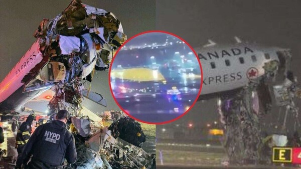 Air Canada Plane Collides with Fire Truck at New York Airport