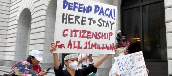 Протесты иммигрантов в Новом Орлеане по поводу DACA