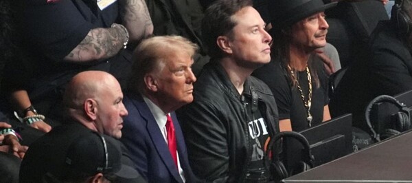 Трамп празднует событие UFC в Нью-Йорке