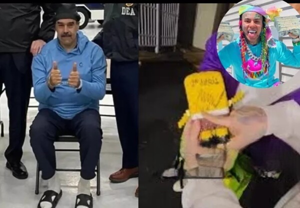 Рэпер Tekashi 6ix9ine освобождён из тюрьмы и демонстрирует трофей с подписью Николаса Мадуро