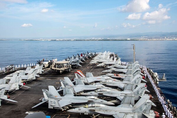 USS Nimitz Military Maneuvers in American Waters