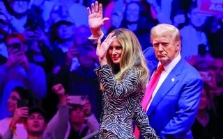 Поддержка Мелании Трамп своего мужа в Нью-Йорке